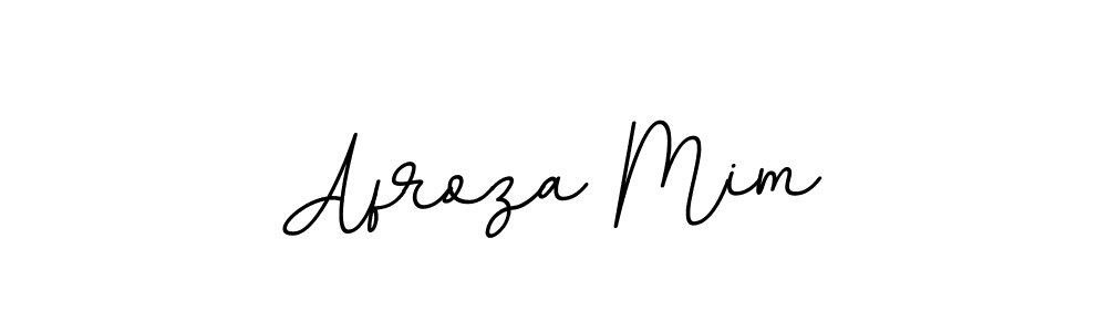 How to make Afroza Mim name signature. Use BallpointsItalic-DORy9 style for creating short signs online. This is the latest handwritten sign. Afroza Mim signature style 11 images and pictures png