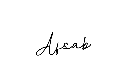 Use a signature maker to create a handwritten signature online. With this signature software, you can design (BallpointsItalic-DORy9) your own signature for name Afsab. Afsab signature style 11 images and pictures png