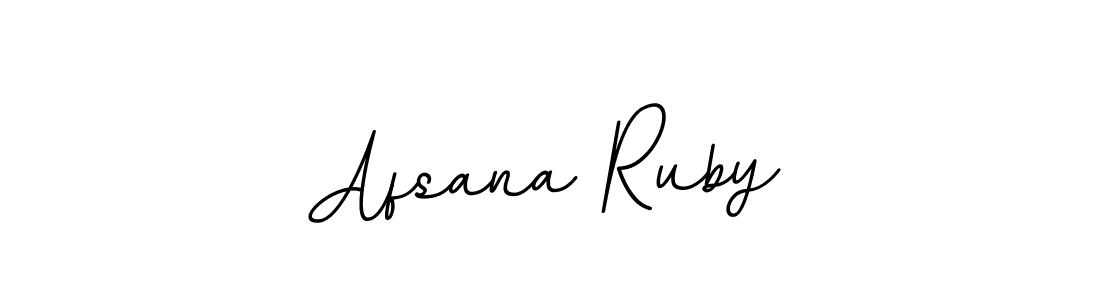 This is the best signature style for the Afsana Ruby name. Also you like these signature font (BallpointsItalic-DORy9). Mix name signature. Afsana Ruby signature style 11 images and pictures png