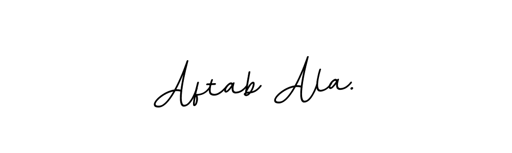 Create a beautiful signature design for name Aftab Ala.. With this signature (BallpointsItalic-DORy9) fonts, you can make a handwritten signature for free. Aftab Ala. signature style 11 images and pictures png