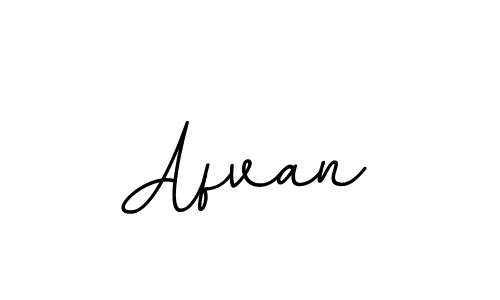Use a signature maker to create a handwritten signature online. With this signature software, you can design (BallpointsItalic-DORy9) your own signature for name Afvan. Afvan signature style 11 images and pictures png