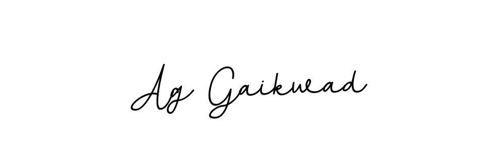 Design your own signature with our free online signature maker. With this signature software, you can create a handwritten (BallpointsItalic-DORy9) signature for name Ag Gaikwad. Ag Gaikwad signature style 11 images and pictures png