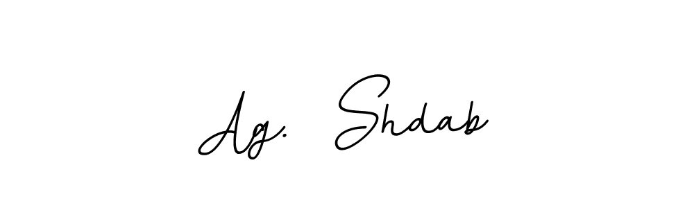 How to make Ag.  Shdab signature? BallpointsItalic-DORy9 is a professional autograph style. Create handwritten signature for Ag.  Shdab name. Ag.  Shdab signature style 11 images and pictures png