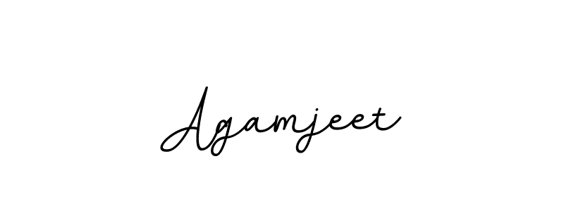 Make a beautiful signature design for name Agamjeet. With this signature (BallpointsItalic-DORy9) style, you can create a handwritten signature for free. Agamjeet signature style 11 images and pictures png