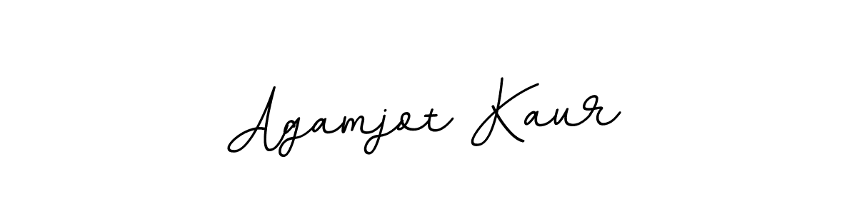 The best way (BallpointsItalic-DORy9) to make a short signature is to pick only two or three words in your name. The name Agamjot Kaur include a total of six letters. For converting this name. Agamjot Kaur signature style 11 images and pictures png