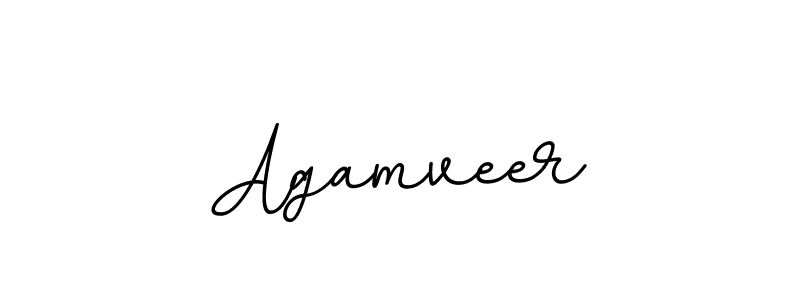 Design your own signature with our free online signature maker. With this signature software, you can create a handwritten (BallpointsItalic-DORy9) signature for name Agamveer. Agamveer signature style 11 images and pictures png