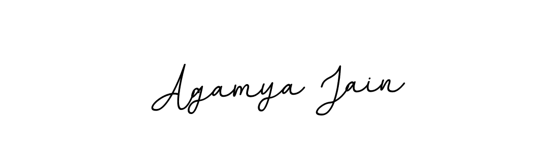This is the best signature style for the Agamya Jain name. Also you like these signature font (BallpointsItalic-DORy9). Mix name signature. Agamya Jain signature style 11 images and pictures png
