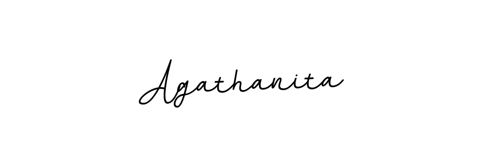 The best way (BallpointsItalic-DORy9) to make a short signature is to pick only two or three words in your name. The name Agathanita include a total of six letters. For converting this name. Agathanita signature style 11 images and pictures png