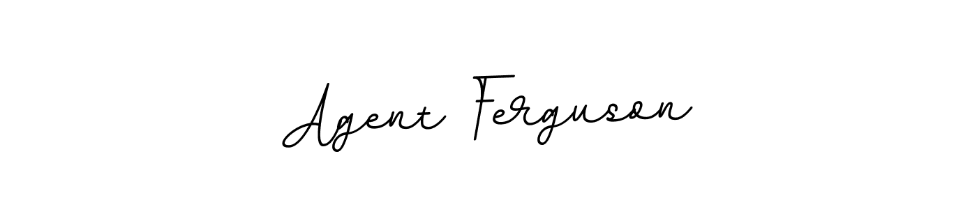 Use a signature maker to create a handwritten signature online. With this signature software, you can design (BallpointsItalic-DORy9) your own signature for name Agent Ferguson. Agent Ferguson signature style 11 images and pictures png