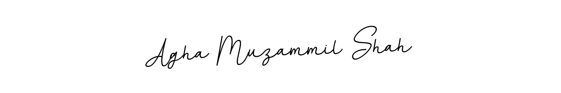 Use a signature maker to create a handwritten signature online. With this signature software, you can design (BallpointsItalic-DORy9) your own signature for name Agha Muzammil Shah. Agha Muzammil Shah signature style 11 images and pictures png