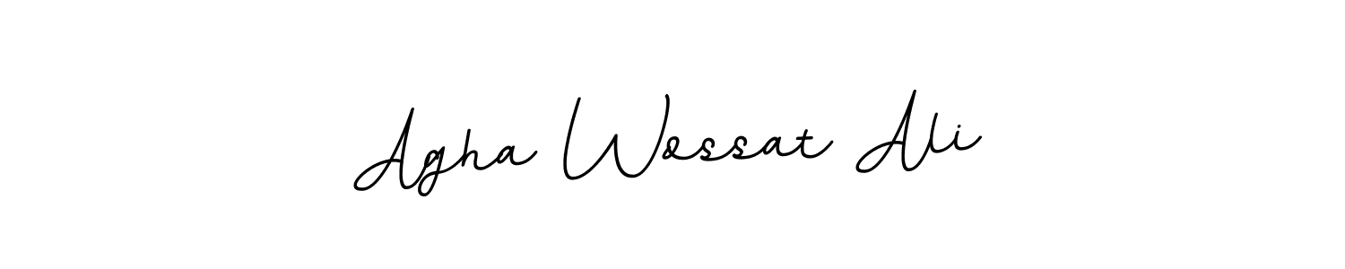 Design your own signature with our free online signature maker. With this signature software, you can create a handwritten (BallpointsItalic-DORy9) signature for name Agha Wossat Ali. Agha Wossat Ali signature style 11 images and pictures png