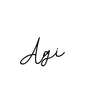 You should practise on your own different ways (BallpointsItalic-DORy9) to write your name (Agi) in signature. don't let someone else do it for you. Agi signature style 11 images and pictures png