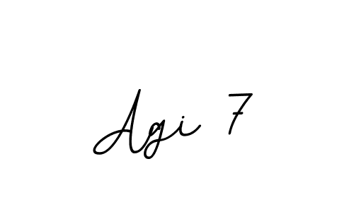 Make a beautiful signature design for name Agi 7. With this signature (BallpointsItalic-DORy9) style, you can create a handwritten signature for free. Agi 7 signature style 11 images and pictures png