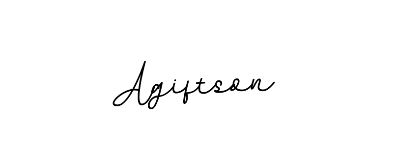 You should practise on your own different ways (BallpointsItalic-DORy9) to write your name (Agiftson) in signature. don't let someone else do it for you. Agiftson signature style 11 images and pictures png