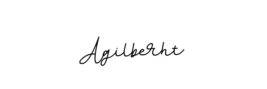 Use a signature maker to create a handwritten signature online. With this signature software, you can design (BallpointsItalic-DORy9) your own signature for name Agilberht. Agilberht signature style 11 images and pictures png