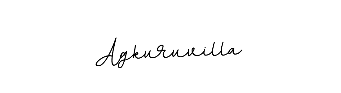 Agkuruvilla stylish signature style. Best Handwritten Sign (BallpointsItalic-DORy9) for my name. Handwritten Signature Collection Ideas for my name Agkuruvilla. Agkuruvilla signature style 11 images and pictures png