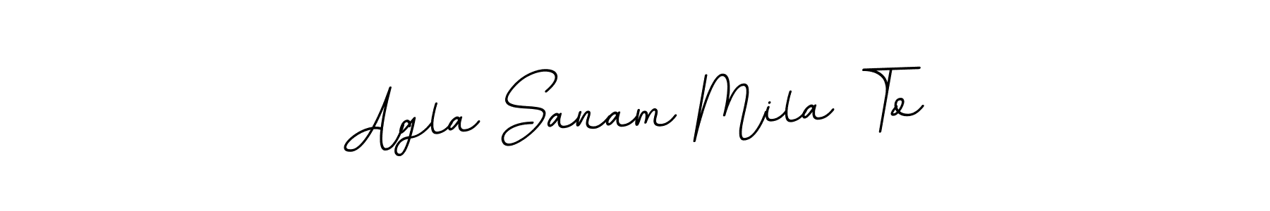 Similarly BallpointsItalic-DORy9 is the best handwritten signature design. Signature creator online .You can use it as an online autograph creator for name Agla Sanam Mila To. Agla Sanam Mila To signature style 11 images and pictures png