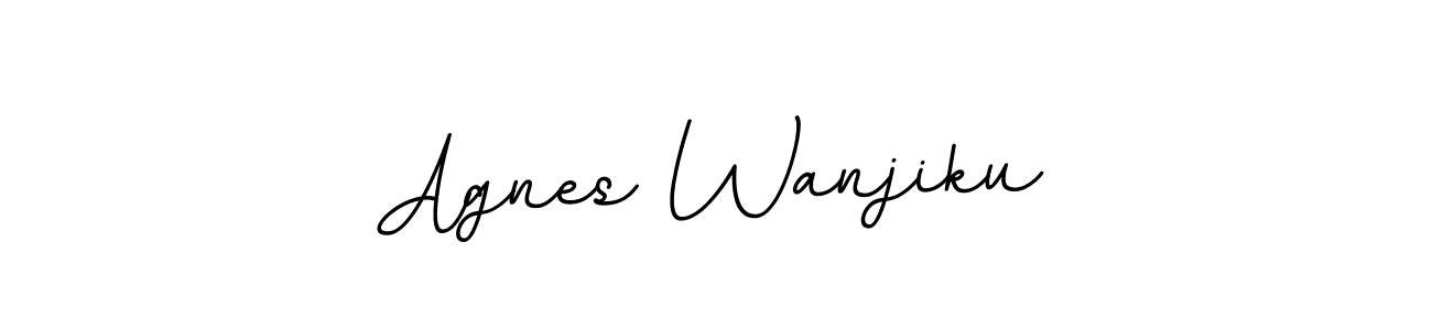 Use a signature maker to create a handwritten signature online. With this signature software, you can design (BallpointsItalic-DORy9) your own signature for name Agnes Wanjiku. Agnes Wanjiku signature style 11 images and pictures png