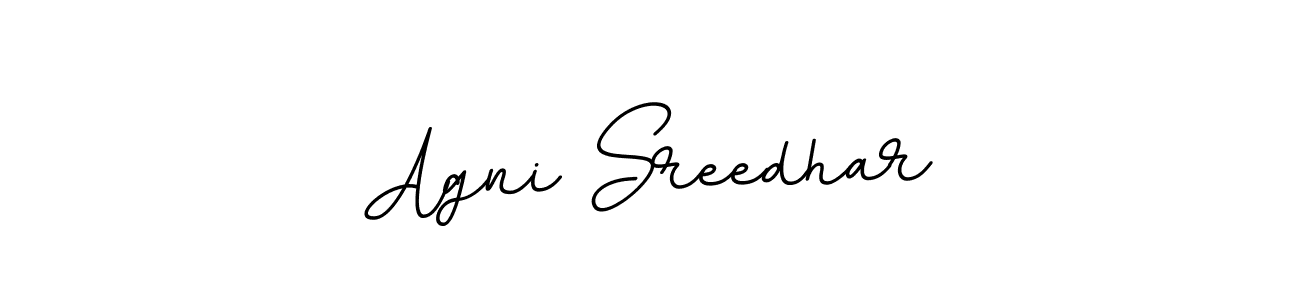 How to make Agni Sreedhar name signature. Use BallpointsItalic-DORy9 style for creating short signs online. This is the latest handwritten sign. Agni Sreedhar signature style 11 images and pictures png
