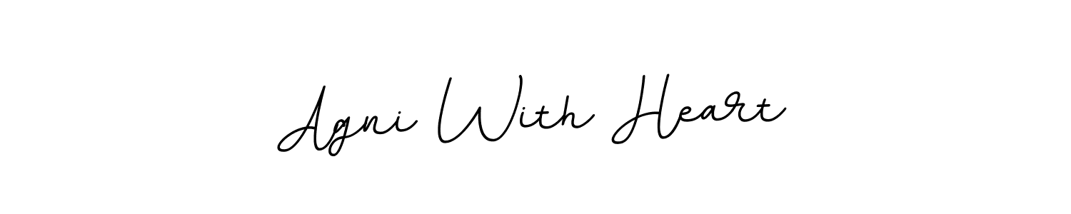 This is the best signature style for the Agni With Heart name. Also you like these signature font (BallpointsItalic-DORy9). Mix name signature. Agni With Heart signature style 11 images and pictures png