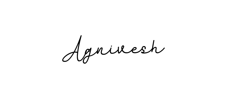 Use a signature maker to create a handwritten signature online. With this signature software, you can design (BallpointsItalic-DORy9) your own signature for name Agnivesh. Agnivesh signature style 11 images and pictures png