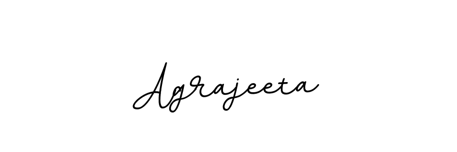 How to make Agrajeeta name signature. Use BallpointsItalic-DORy9 style for creating short signs online. This is the latest handwritten sign. Agrajeeta signature style 11 images and pictures png