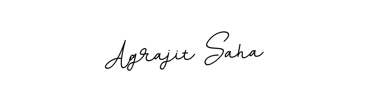 Design your own signature with our free online signature maker. With this signature software, you can create a handwritten (BallpointsItalic-DORy9) signature for name Agrajit Saha. Agrajit Saha signature style 11 images and pictures png