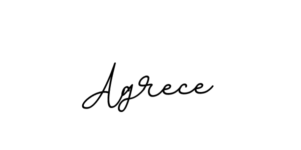 Use a signature maker to create a handwritten signature online. With this signature software, you can design (BallpointsItalic-DORy9) your own signature for name Agrece. Agrece signature style 11 images and pictures png