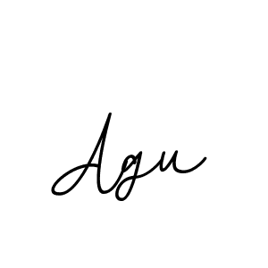 Make a beautiful signature design for name Agu. With this signature (BallpointsItalic-DORy9) style, you can create a handwritten signature for free. Agu signature style 11 images and pictures png