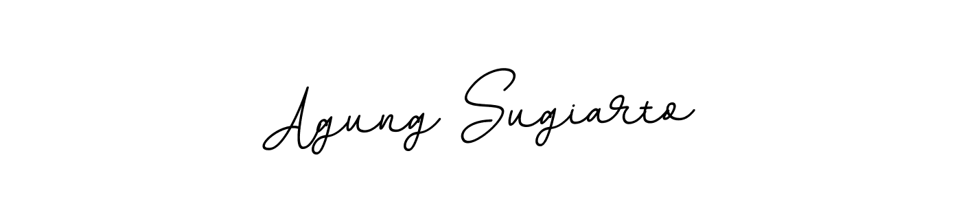 How to make Agung Sugiarto name signature. Use BallpointsItalic-DORy9 style for creating short signs online. This is the latest handwritten sign. Agung Sugiarto signature style 11 images and pictures png