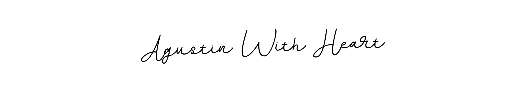 Also You can easily find your signature by using the search form. We will create Agustin With Heart name handwritten signature images for you free of cost using BallpointsItalic-DORy9 sign style. Agustin With Heart signature style 11 images and pictures png