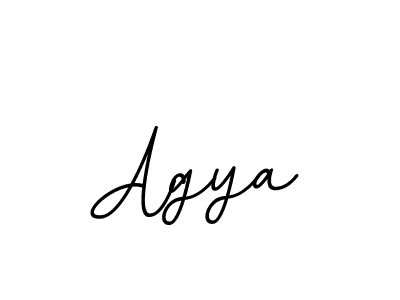 Make a beautiful signature design for name Agya. With this signature (BallpointsItalic-DORy9) style, you can create a handwritten signature for free. Agya signature style 11 images and pictures png