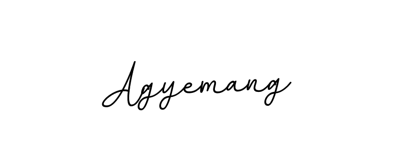 Make a beautiful signature design for name Agyemang. With this signature (BallpointsItalic-DORy9) style, you can create a handwritten signature for free. Agyemang signature style 11 images and pictures png