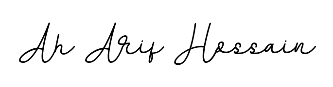 Use a signature maker to create a handwritten signature online. With this signature software, you can design (BallpointsItalic-DORy9) your own signature for name Ah Arif Hossain. Ah Arif Hossain signature style 11 images and pictures png