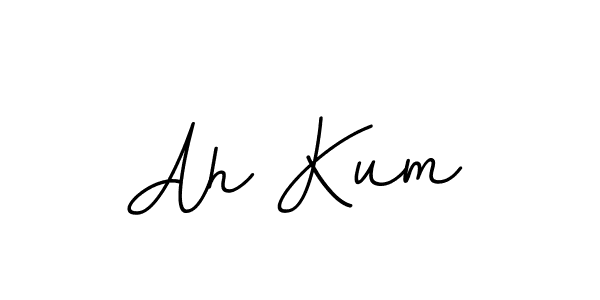 You should practise on your own different ways (BallpointsItalic-DORy9) to write your name (Ah Kum) in signature. don't let someone else do it for you. Ah Kum signature style 11 images and pictures png