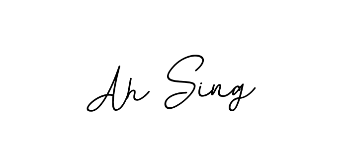 Make a beautiful signature design for name Ah Sing. Use this online signature maker to create a handwritten signature for free. Ah Sing signature style 11 images and pictures png