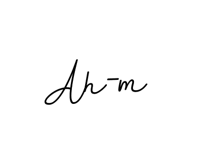 Use a signature maker to create a handwritten signature online. With this signature software, you can design (BallpointsItalic-DORy9) your own signature for name Ah-m. Ah-m signature style 11 images and pictures png