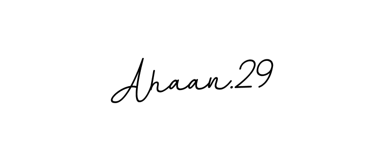 The best way (BallpointsItalic-DORy9) to make a short signature is to pick only two or three words in your name. The name Ahaan.29 include a total of six letters. For converting this name. Ahaan.29 signature style 11 images and pictures png