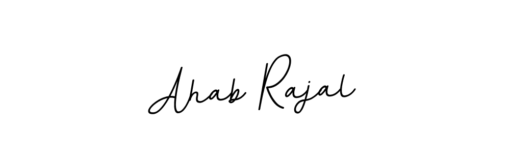 Make a beautiful signature design for name Ahab Rajal. With this signature (BallpointsItalic-DORy9) style, you can create a handwritten signature for free. Ahab Rajal signature style 11 images and pictures png