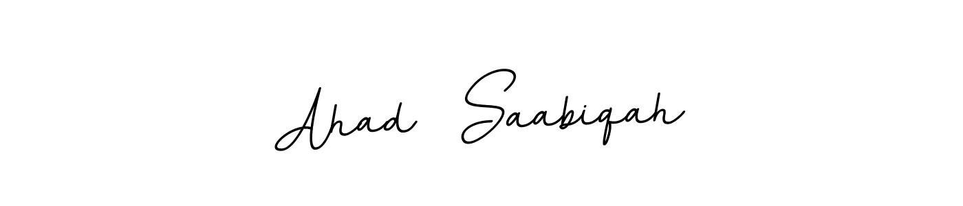You can use this online signature creator to create a handwritten signature for the name Ahad  Saabiqah. This is the best online autograph maker. Ahad  Saabiqah signature style 11 images and pictures png