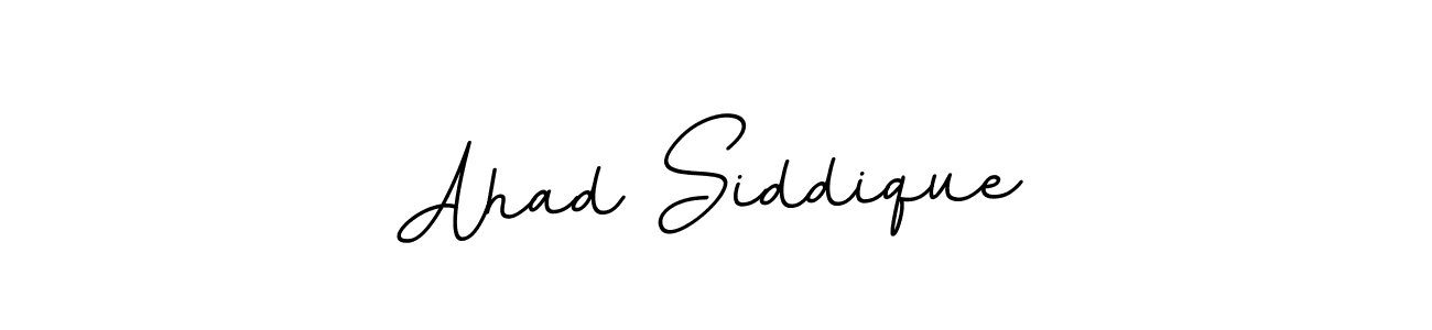 How to make Ahad Siddique name signature. Use BallpointsItalic-DORy9 style for creating short signs online. This is the latest handwritten sign. Ahad Siddique signature style 11 images and pictures png