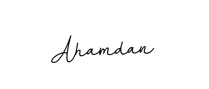 It looks lik you need a new signature style for name Ahamdan. Design unique handwritten (BallpointsItalic-DORy9) signature with our free signature maker in just a few clicks. Ahamdan signature style 11 images and pictures png
