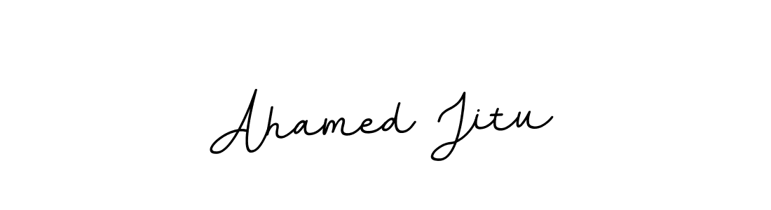 Use a signature maker to create a handwritten signature online. With this signature software, you can design (BallpointsItalic-DORy9) your own signature for name Ahamed Jitu. Ahamed Jitu signature style 11 images and pictures png