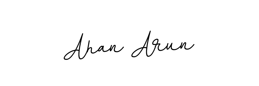 BallpointsItalic-DORy9 is a professional signature style that is perfect for those who want to add a touch of class to their signature. It is also a great choice for those who want to make their signature more unique. Get Ahan Arun name to fancy signature for free. Ahan Arun signature style 11 images and pictures png