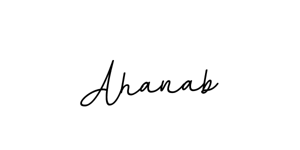 Create a beautiful signature design for name Ahanab. With this signature (BallpointsItalic-DORy9) fonts, you can make a handwritten signature for free. Ahanab signature style 11 images and pictures png