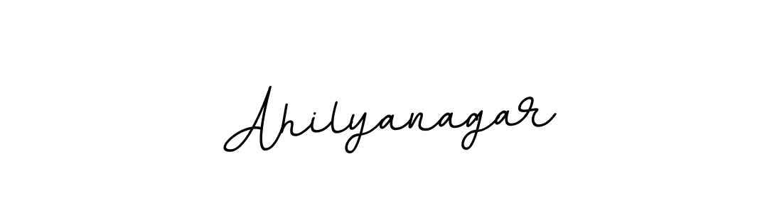 You should practise on your own different ways (BallpointsItalic-DORy9) to write your name (Ahilyanagar) in signature. don't let someone else do it for you. Ahilyanagar signature style 11 images and pictures png