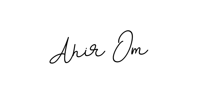 Use a signature maker to create a handwritten signature online. With this signature software, you can design (BallpointsItalic-DORy9) your own signature for name Ahir Om. Ahir Om signature style 11 images and pictures png