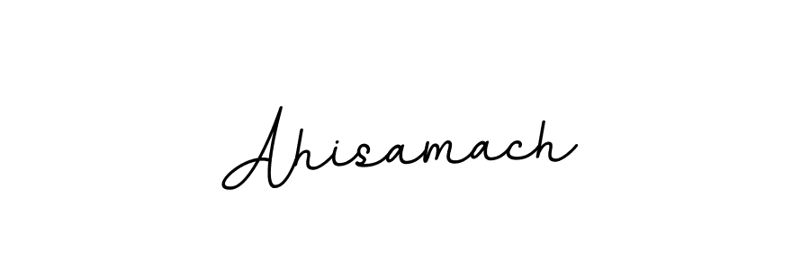 Use a signature maker to create a handwritten signature online. With this signature software, you can design (BallpointsItalic-DORy9) your own signature for name Ahisamach. Ahisamach signature style 11 images and pictures png