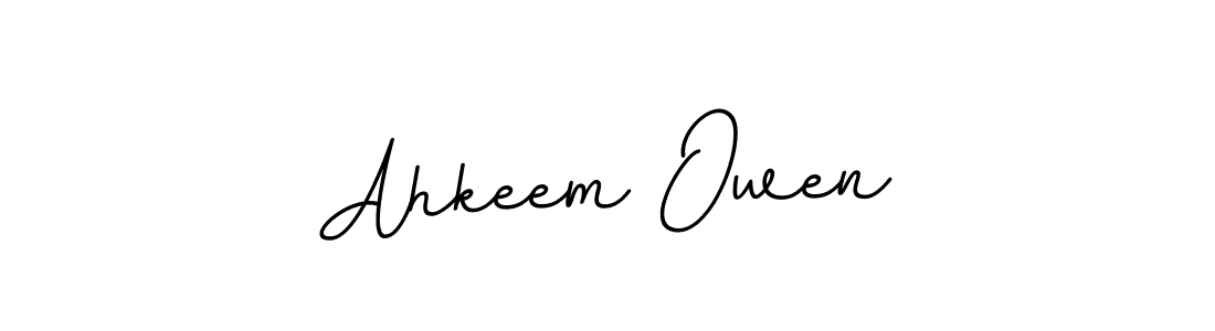 Make a beautiful signature design for name Ahkeem Owen. With this signature (BallpointsItalic-DORy9) style, you can create a handwritten signature for free. Ahkeem Owen signature style 11 images and pictures png