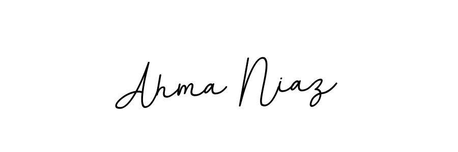 Design your own signature with our free online signature maker. With this signature software, you can create a handwritten (BallpointsItalic-DORy9) signature for name Ahma Niaz. Ahma Niaz signature style 11 images and pictures png